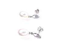 Pendientes Comete Mujer Rugiada in Oro blanco Perla ORP 715 - ORP 715